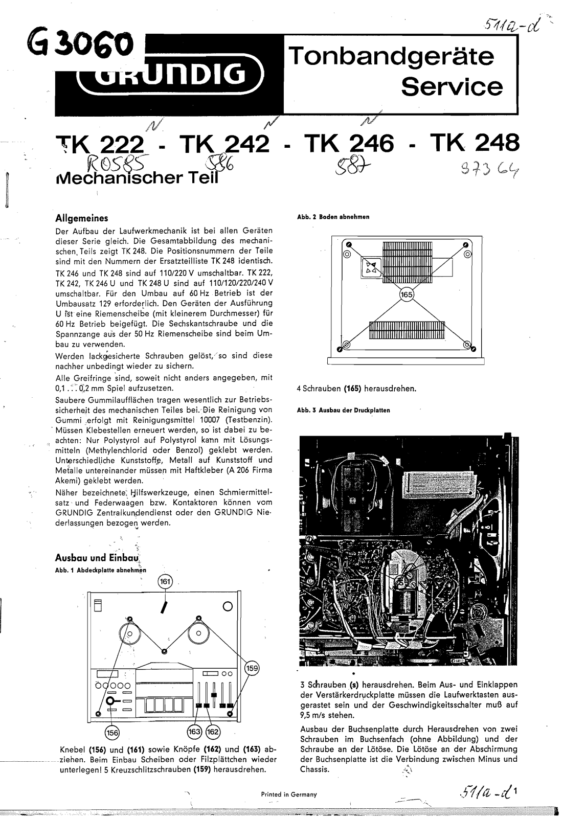 Grundig TK-246 Service Manual
