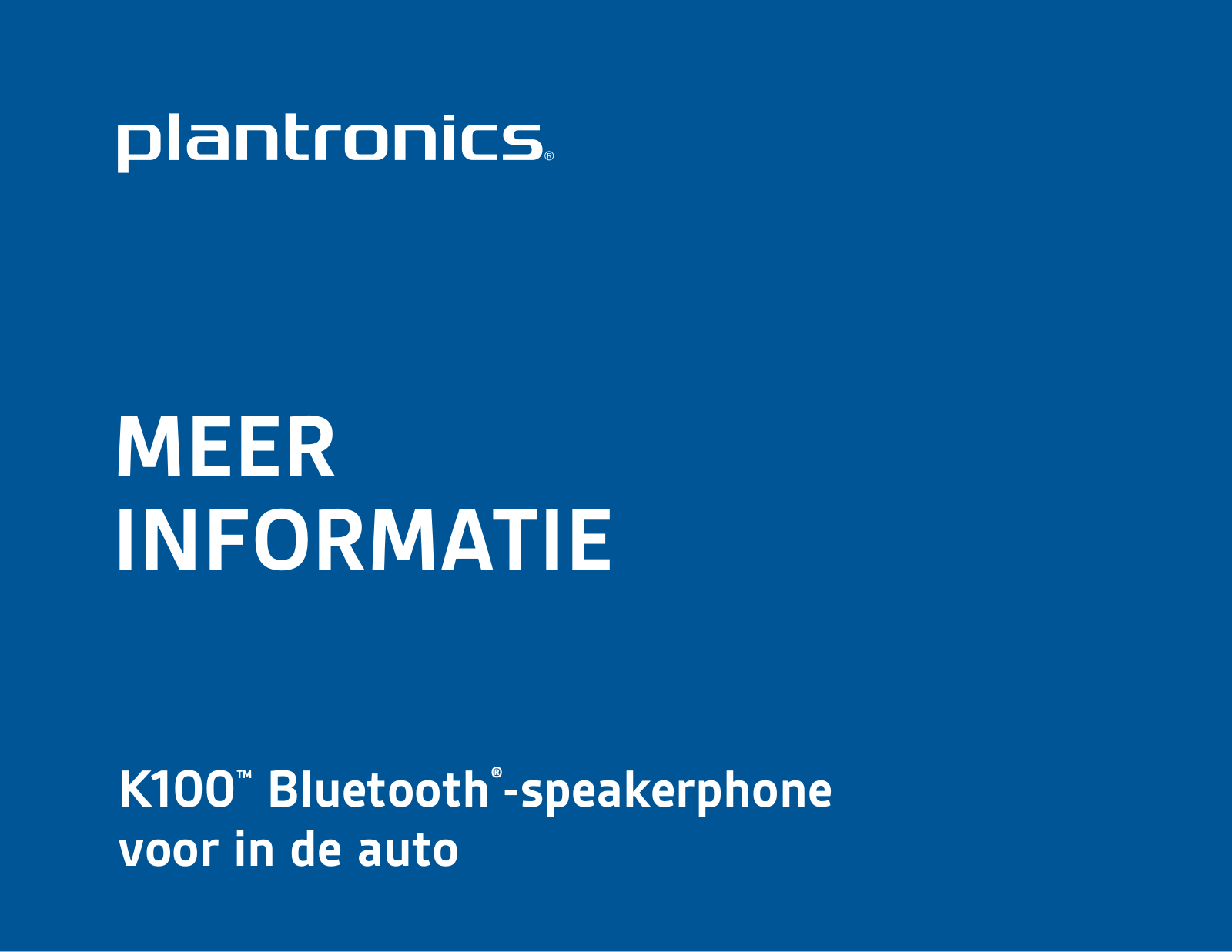 Plantronics K100 User Manual