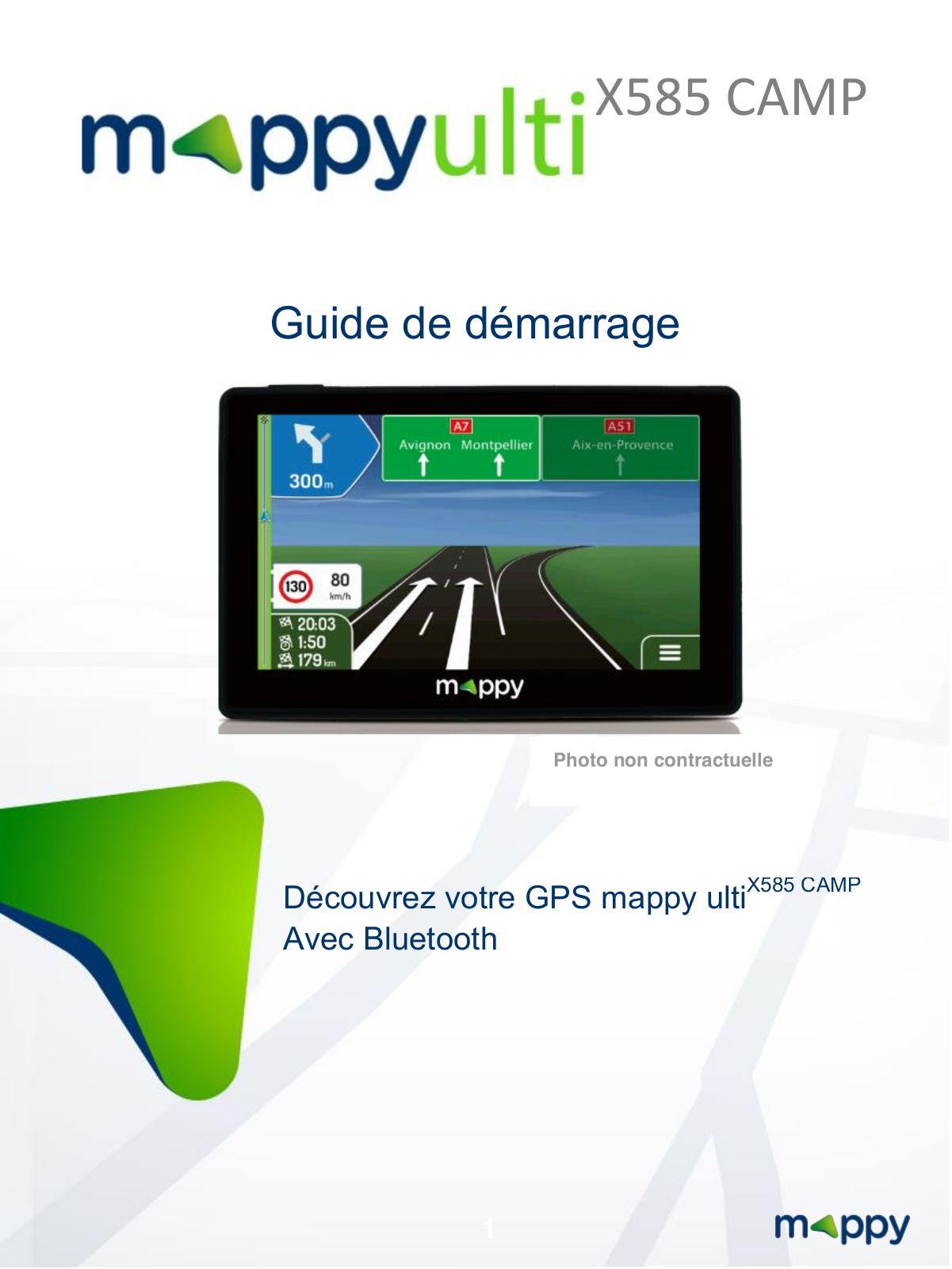 MAPPY X585 Camp Guide de démarrage