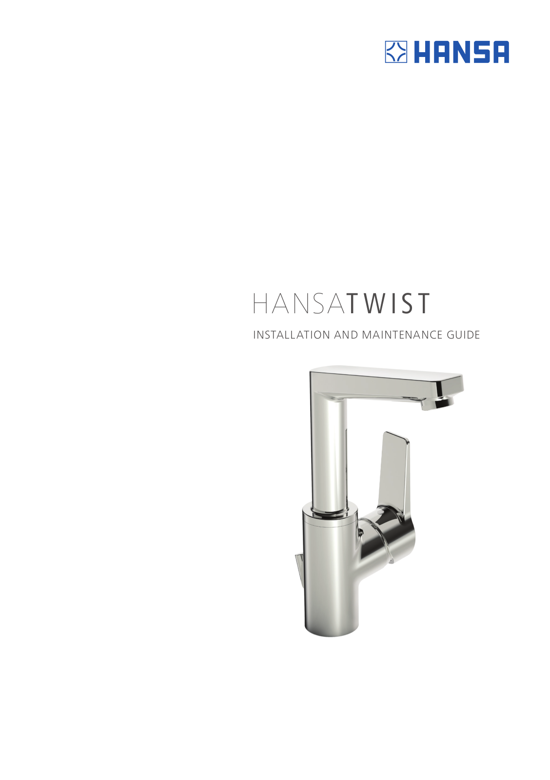 Hansa TWIST Installation And Maintenance Manual