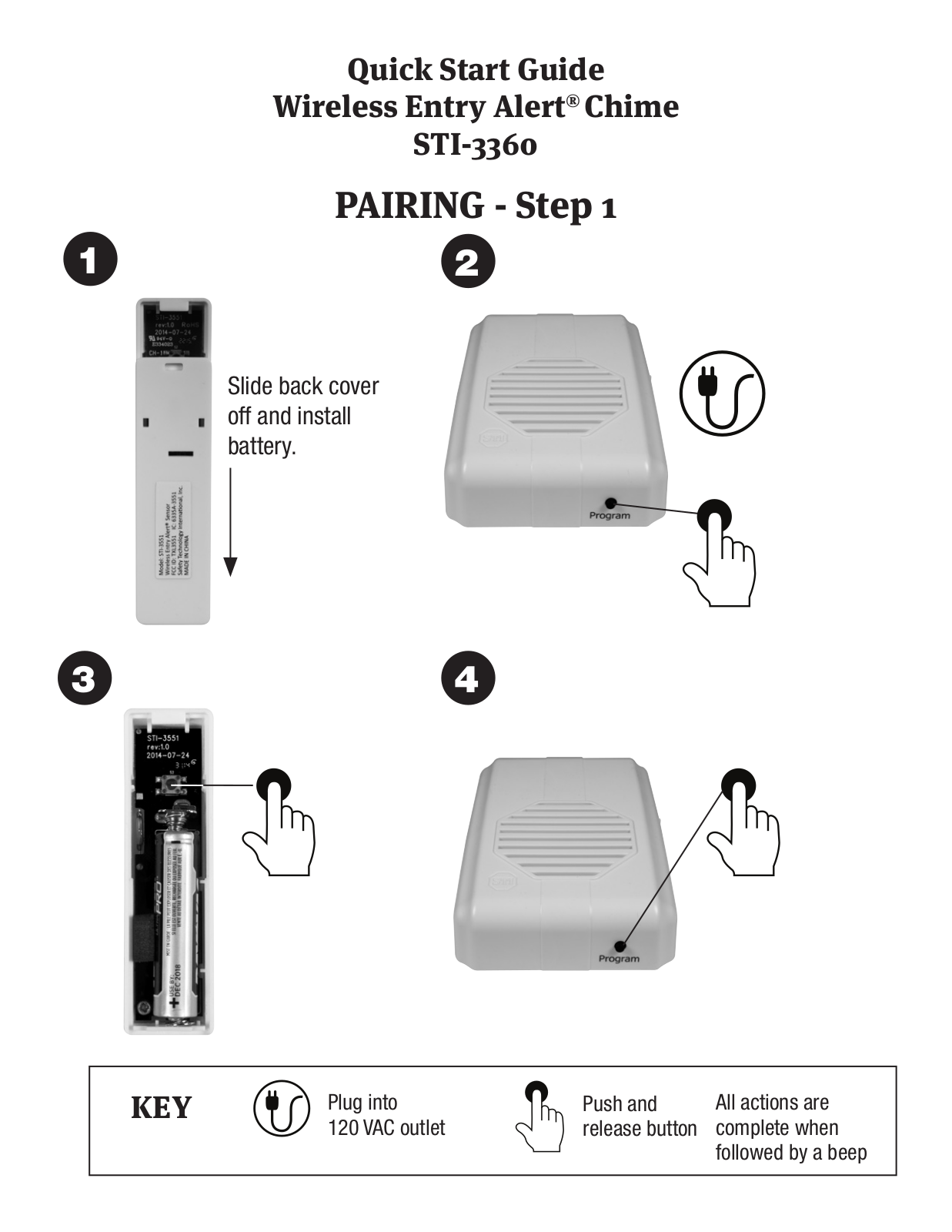 STI STI-3360 Quick Start Manual