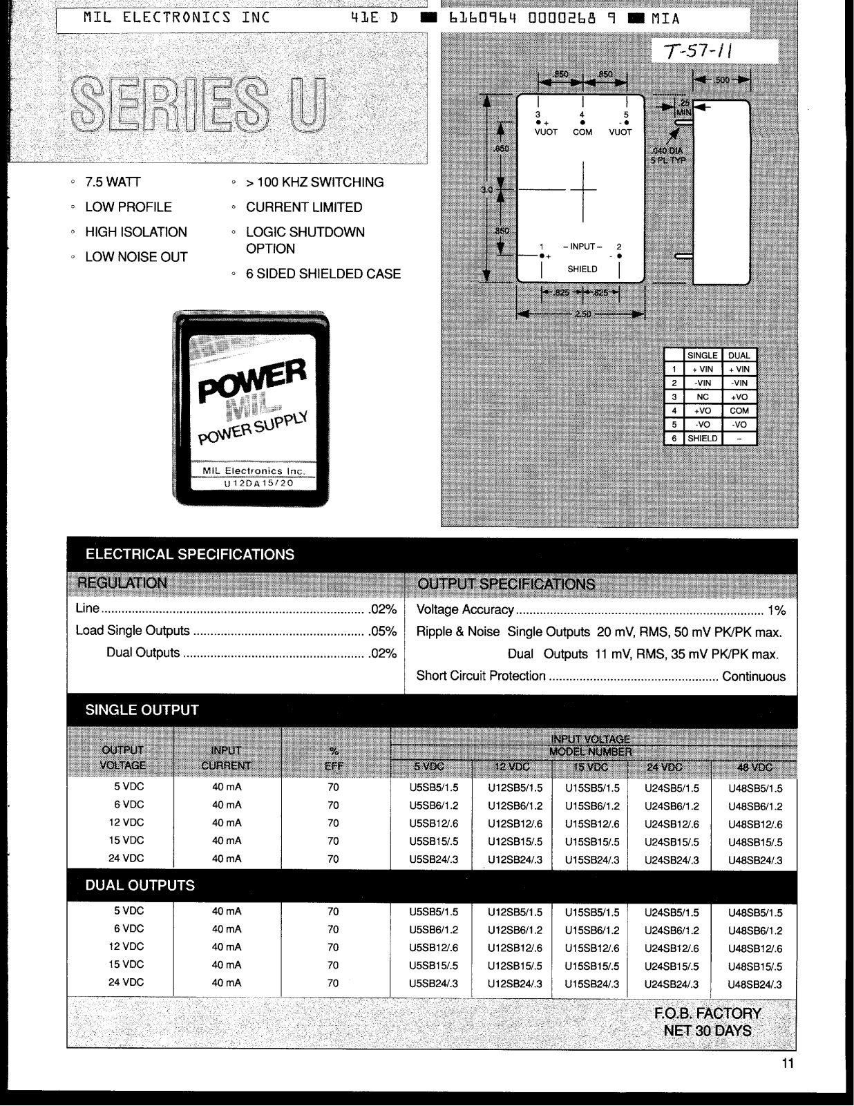 Datasheet U5VDC Datasheet (MIL) - ManualMachine.com