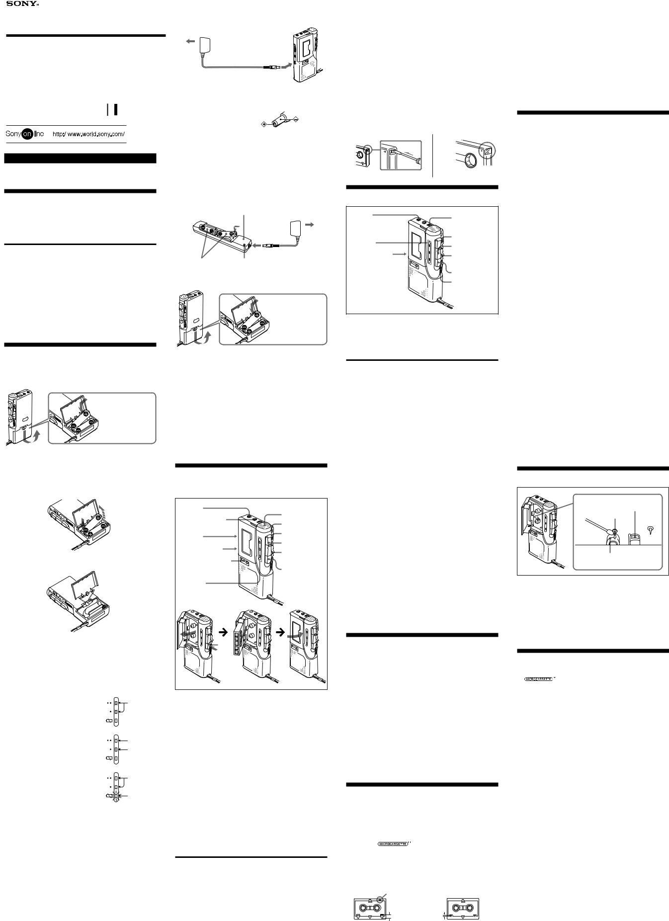 Sony M-545V, M-647V User Manual