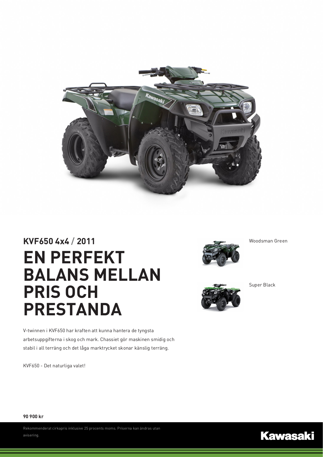 Kawasaki KVF 650 4X4 Brochure