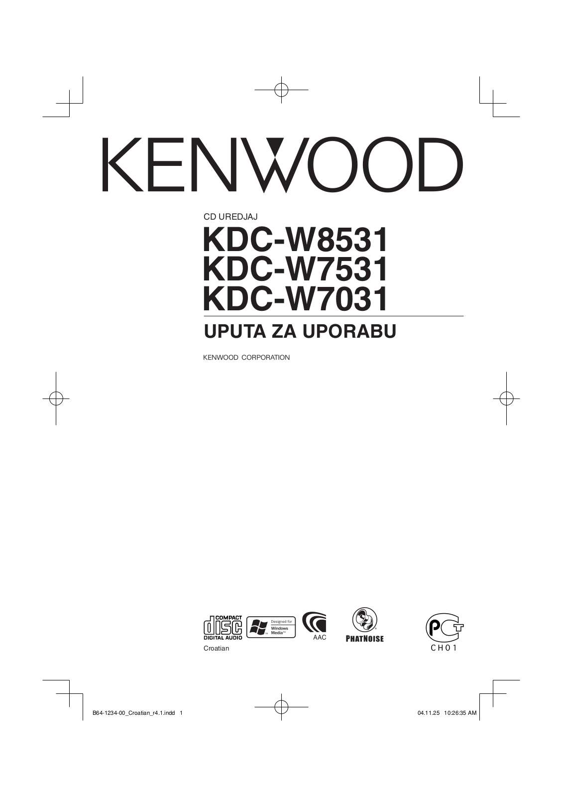 Kenwood KDC-W7531, KDC-W7031, KDC-W8531 User Manual