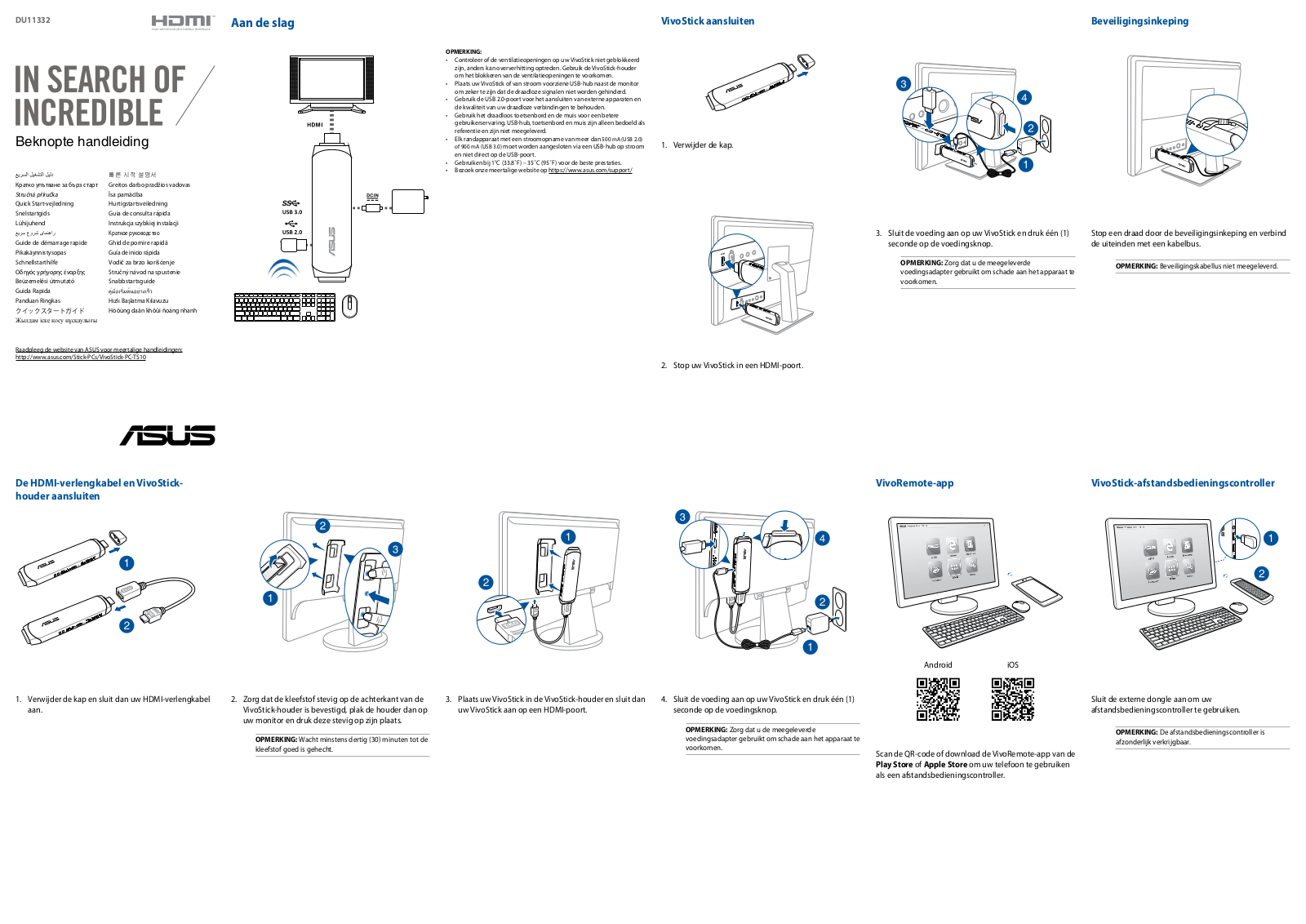 Asus TS10-B002D Stick PC User manual