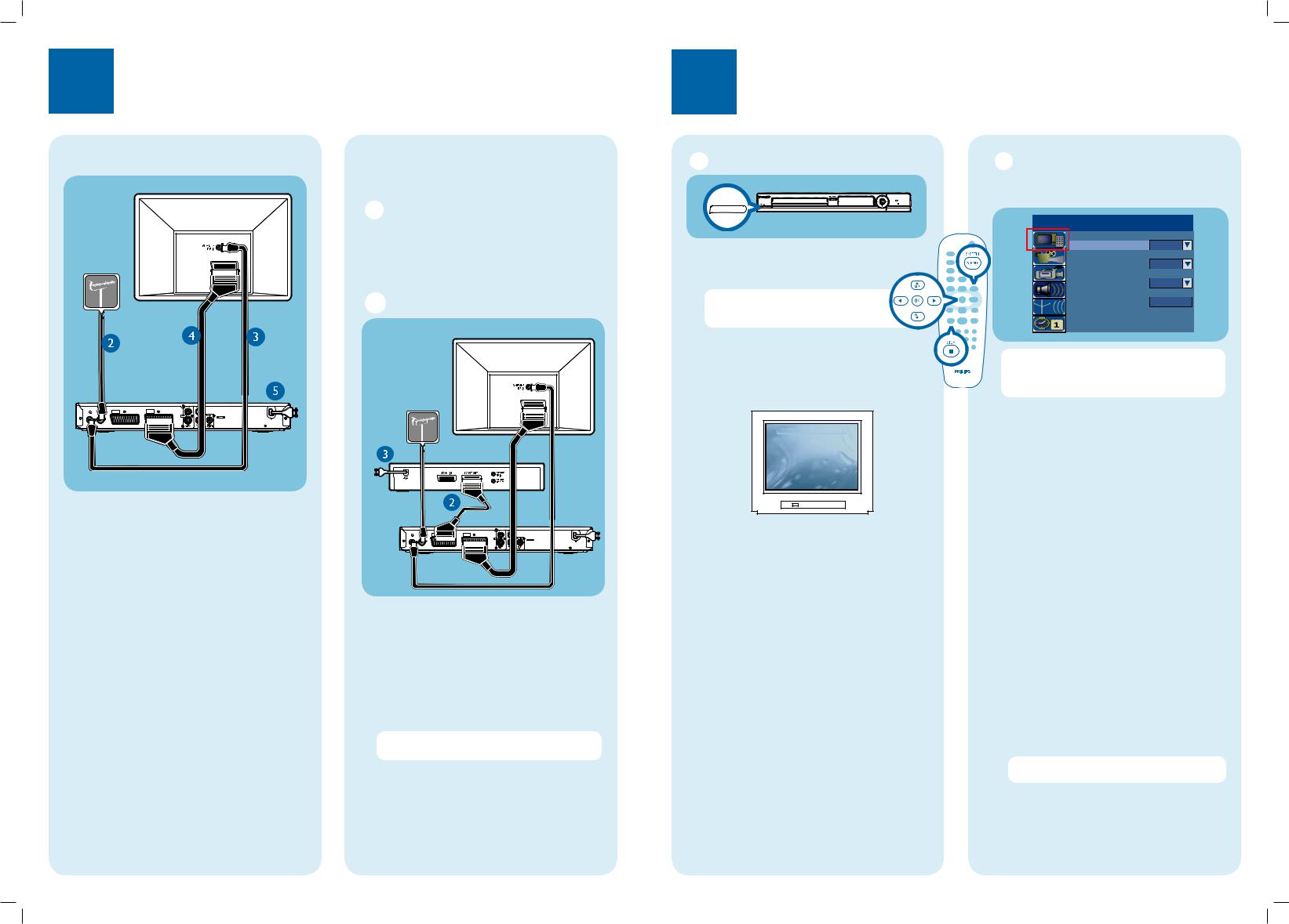 Philips DVDR3380 Getting Started Guide