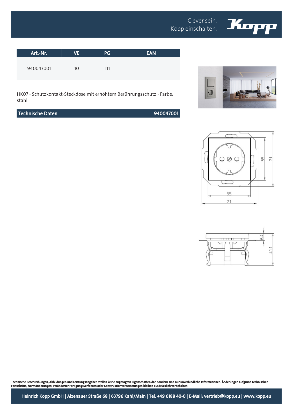 Kopp 940047001 User Manual