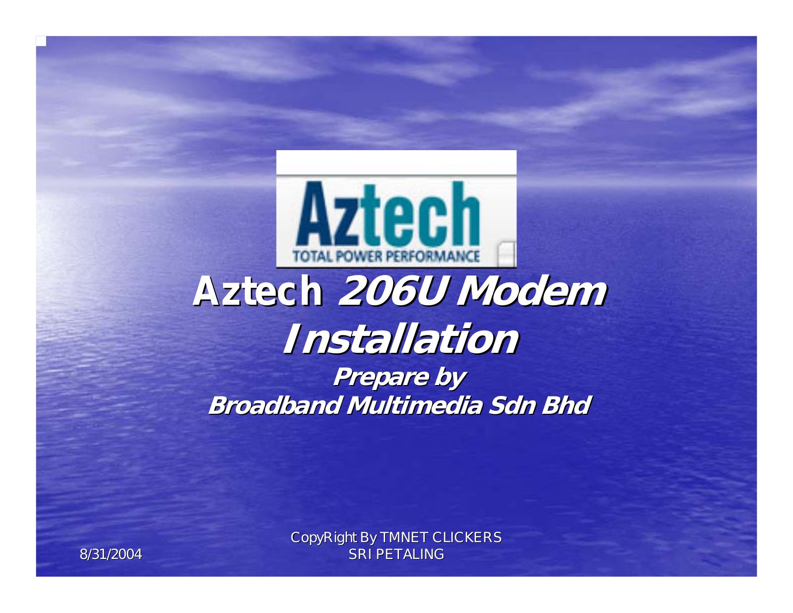 Aztech Systems 206U User Manual