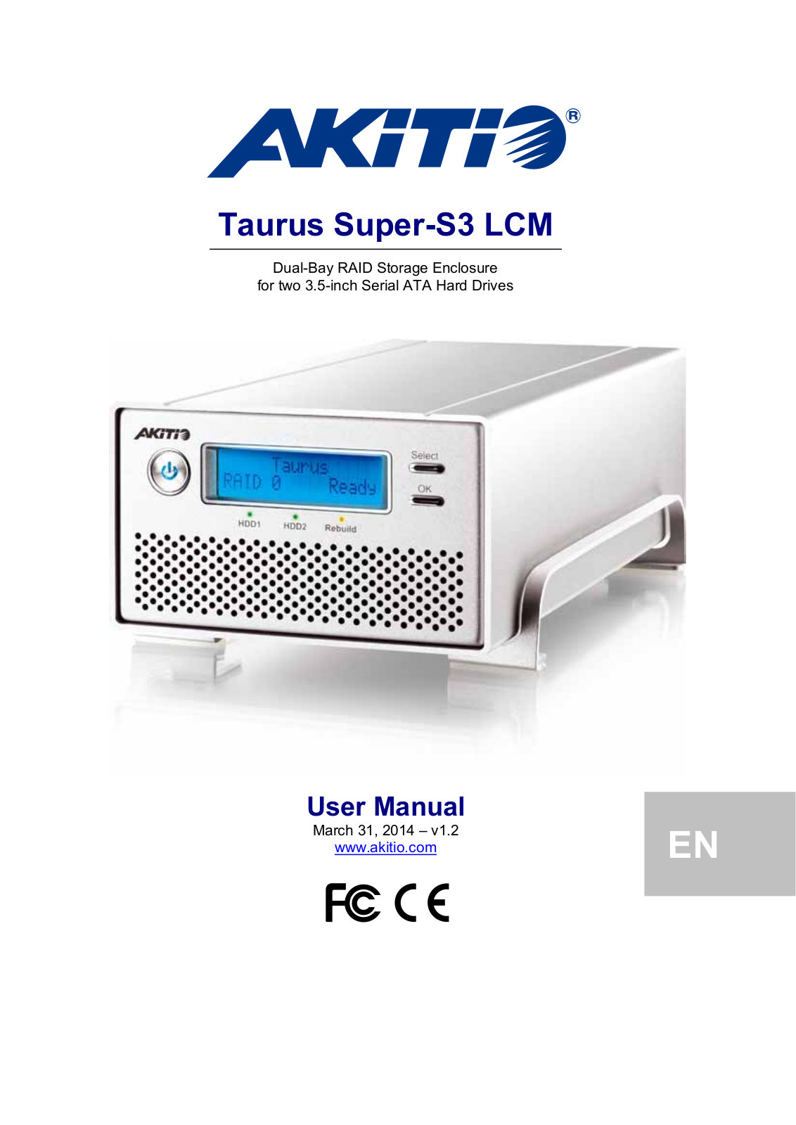 AKiTiO Taurus Super-S3 LCM User Manual