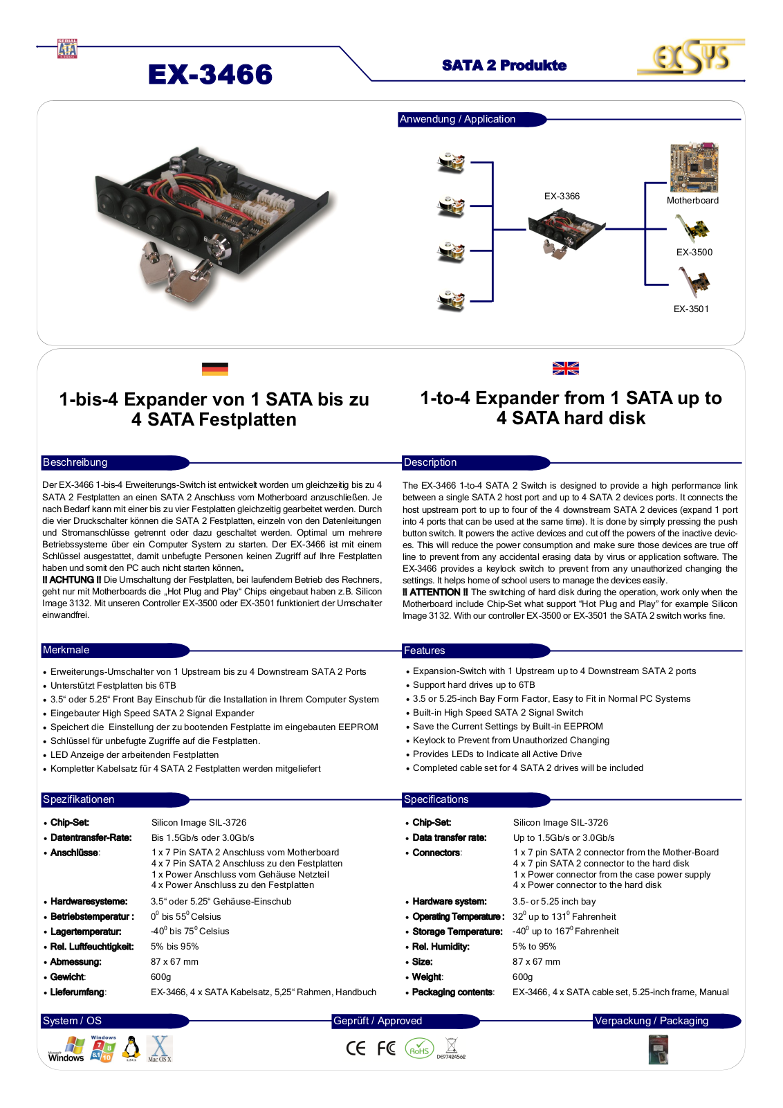 Exsys EX-3466 User Manual