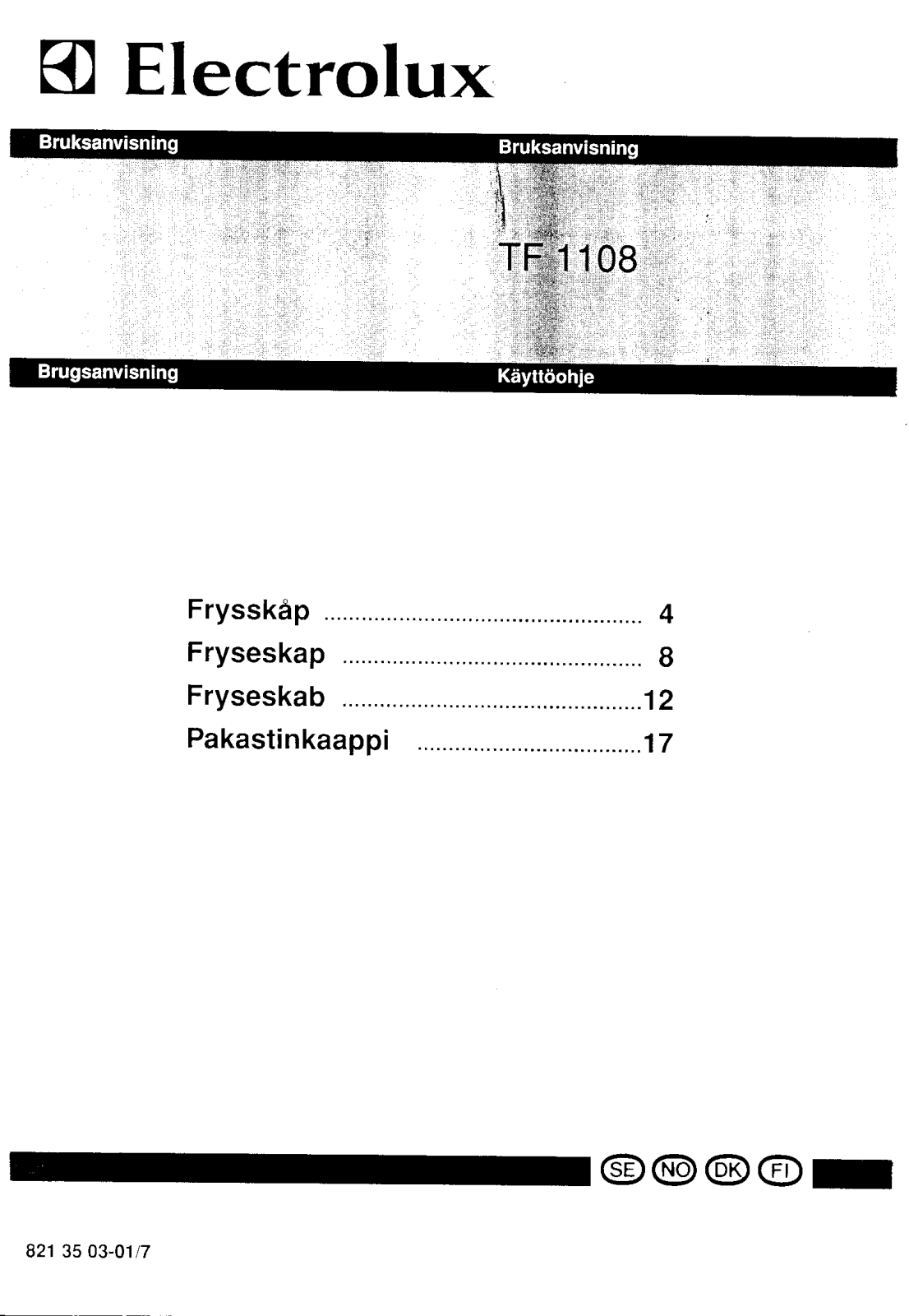 AEG-Electrolux TF1108G User Manual