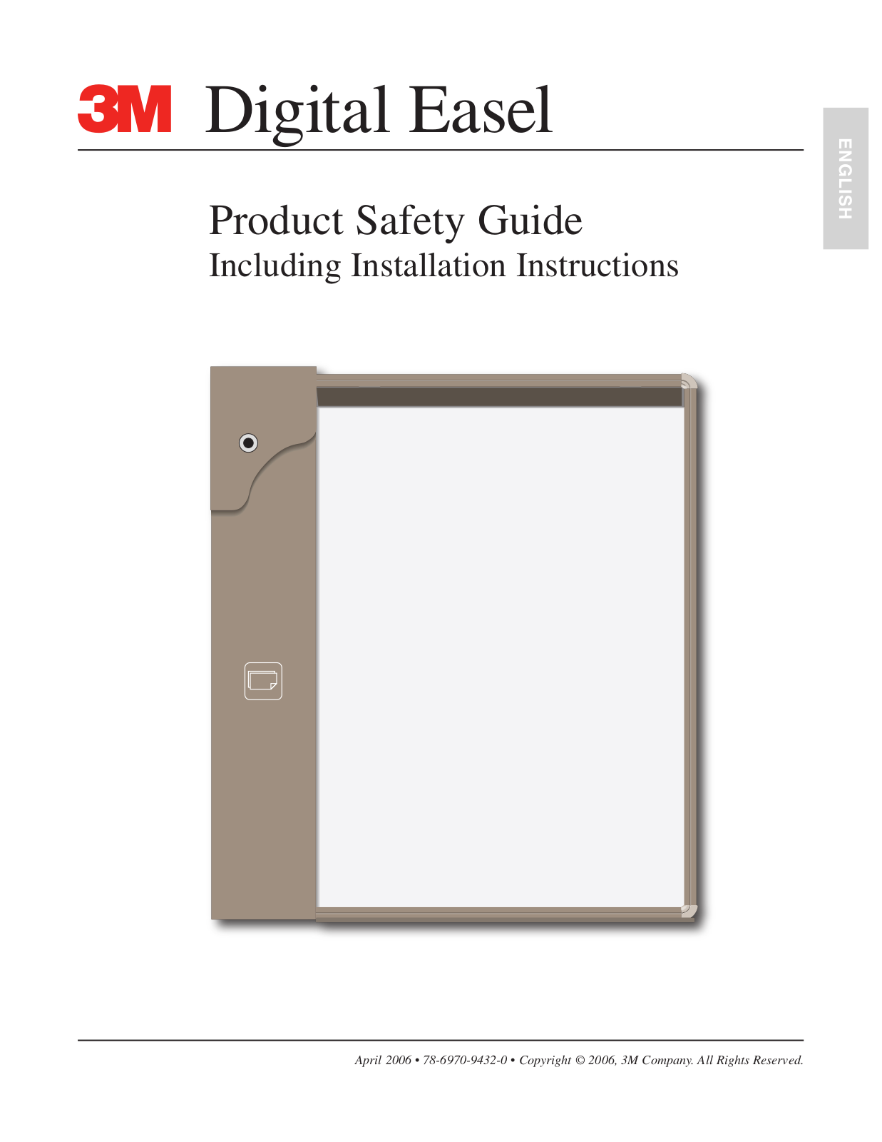 3M Digital Easel DE343 Safety Guide