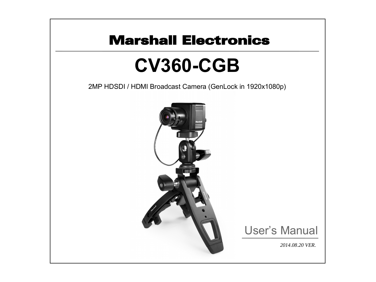 Marshall Electronics CV360-CGB User Manual