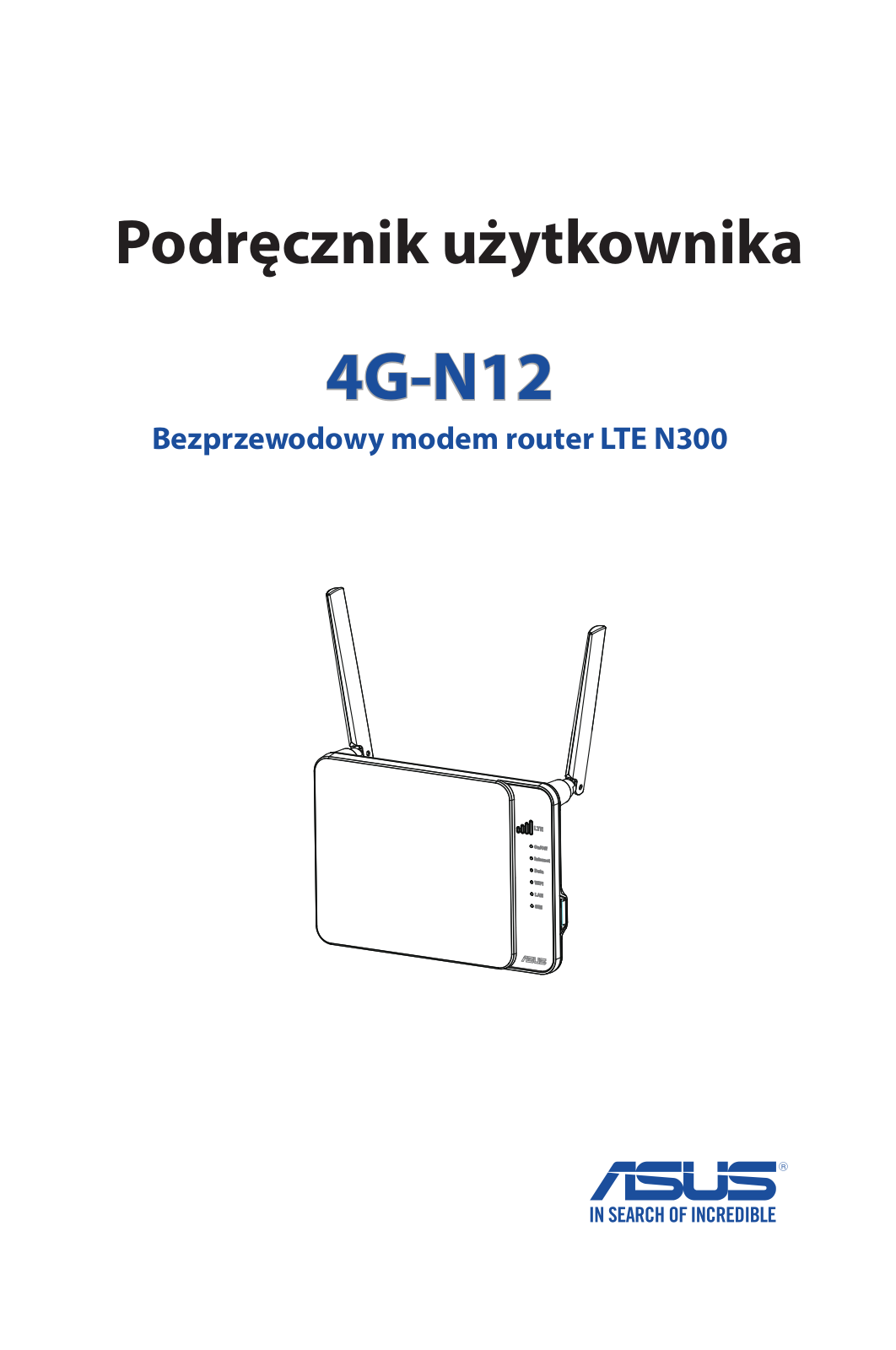 Asus 4G-N12 User's Manual