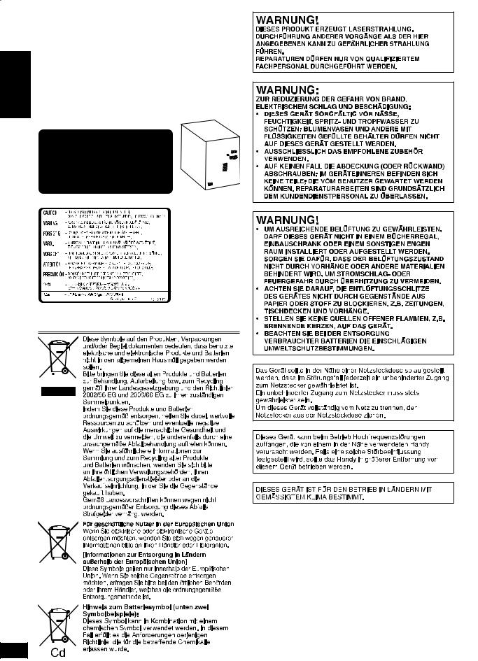 PANASONIC SC-AK280 User Manual