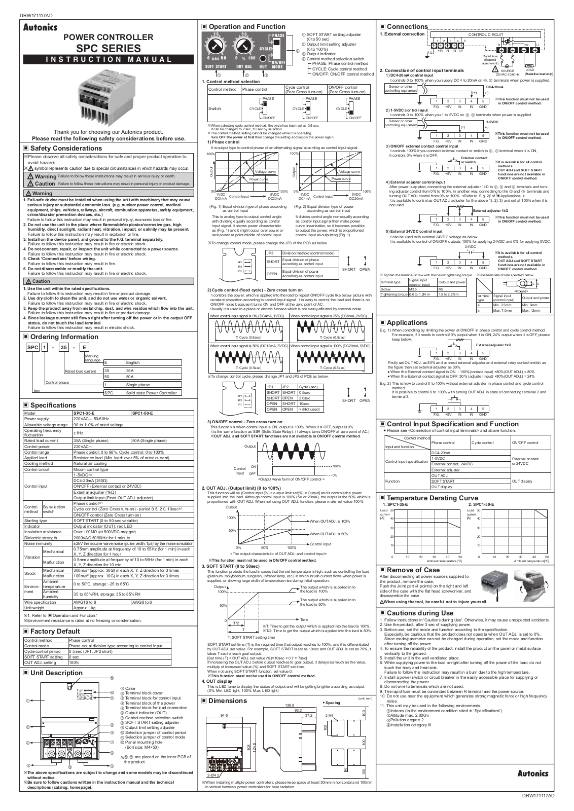 Autonics SPC SERIES Instruction Manual