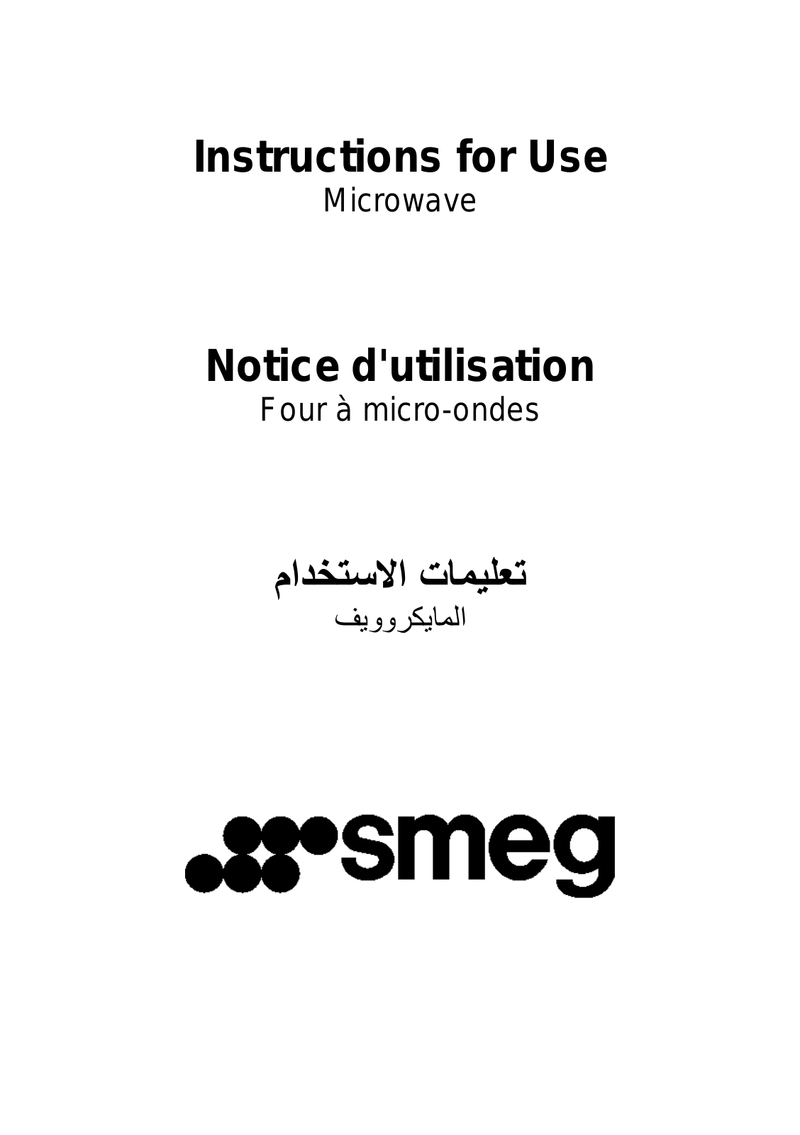 Smeg SC45MNE2 User manual