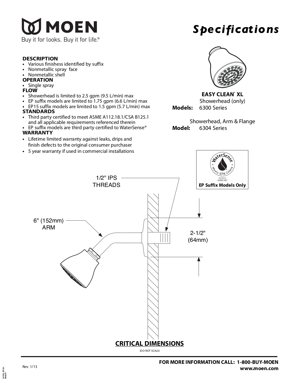 Moen MOE3922 Specifications - ManualMachine.com