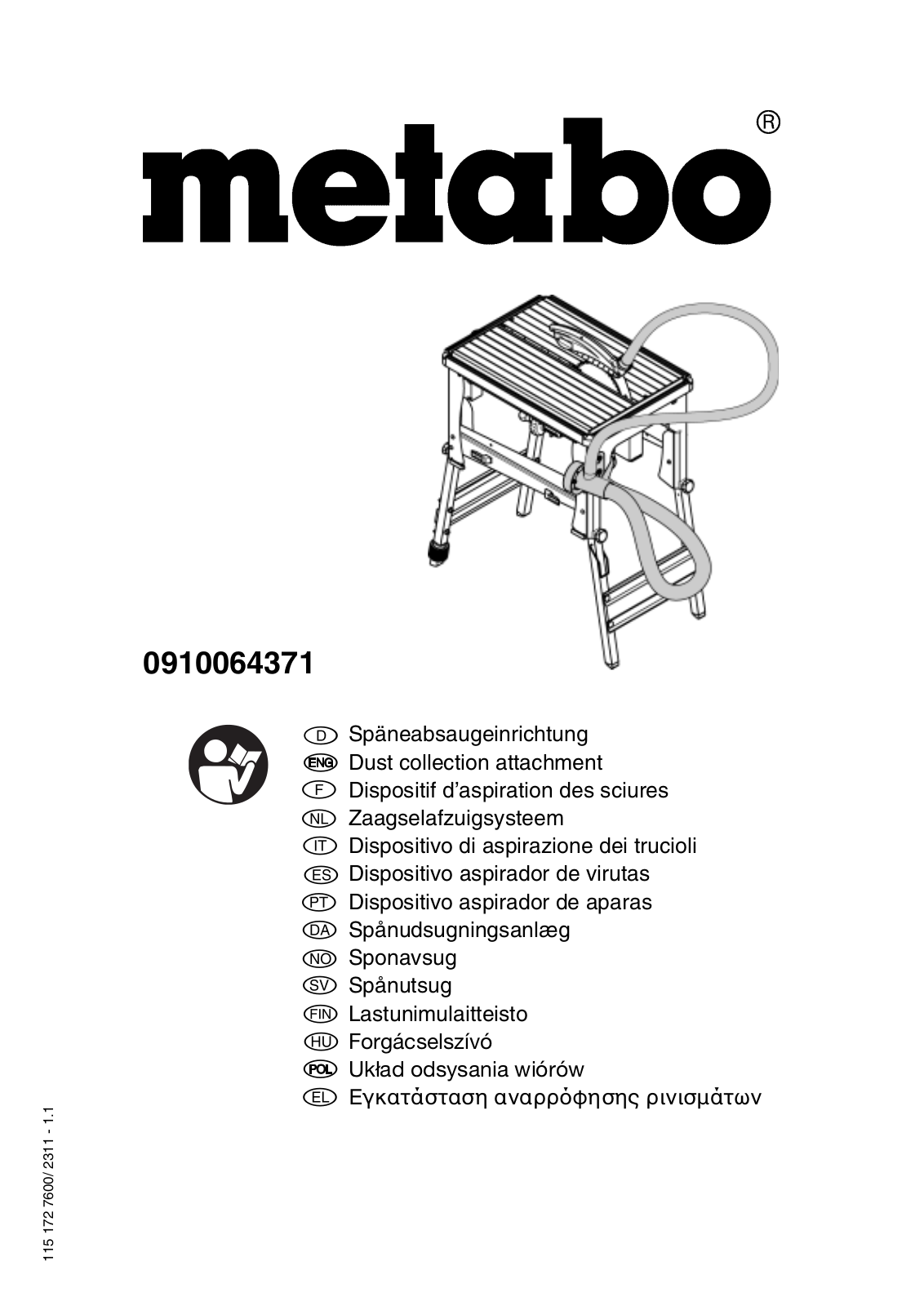 Metabo 0910064371 User guide - ManualMachine.com