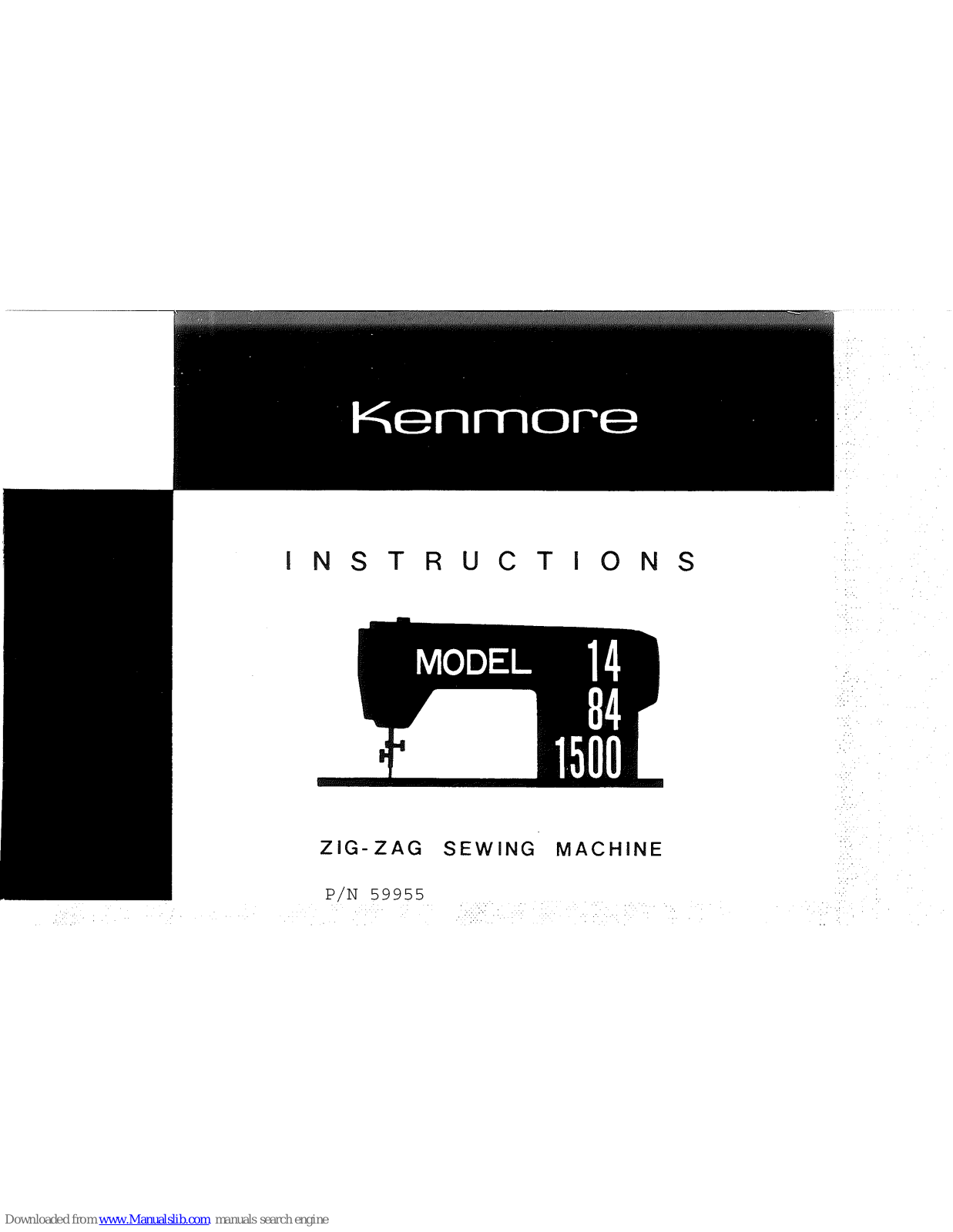 Kenmore 84, 1500 Instructions Manual - ManualMachine.com