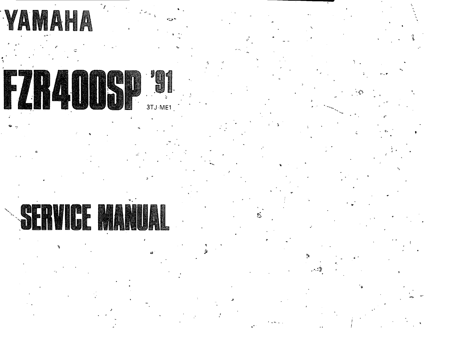 Yamaha FZR400SP 1991 Service Manual