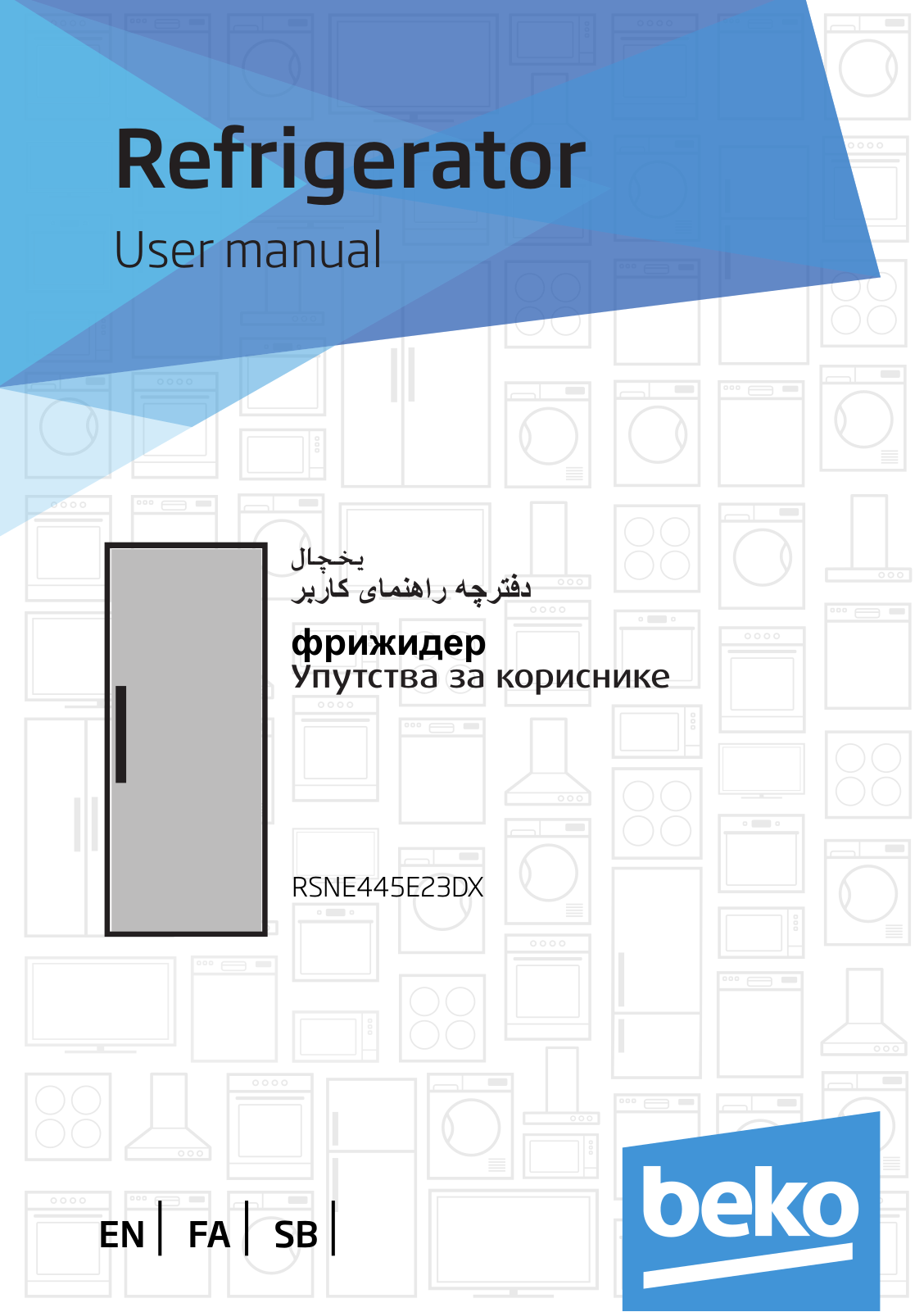 Beko RSNE445E23DX User manual