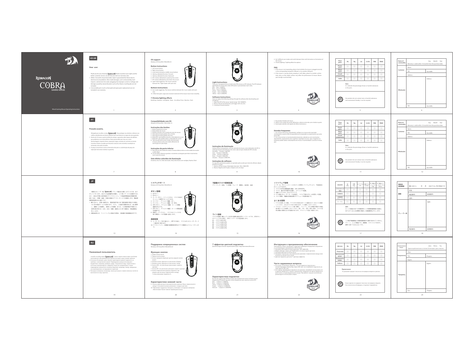 Redragon Cobra User Manual