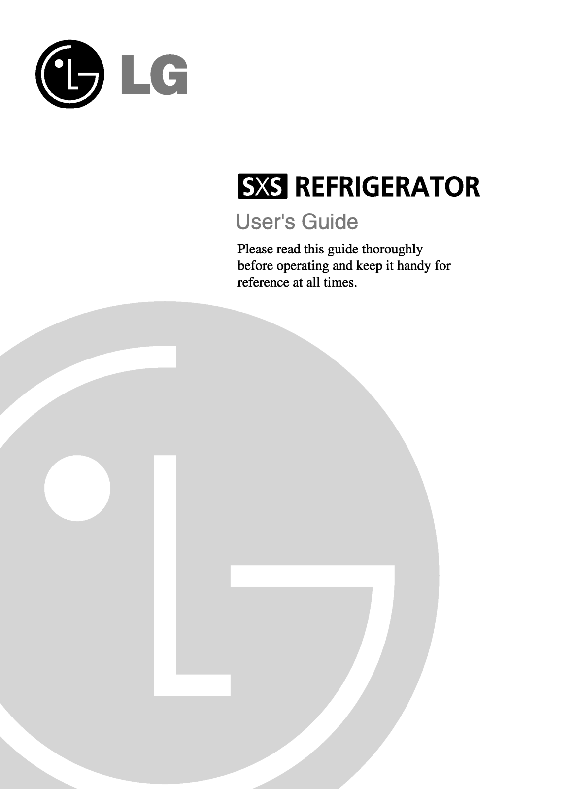 LG GR-P267BTB Owner’s Manual