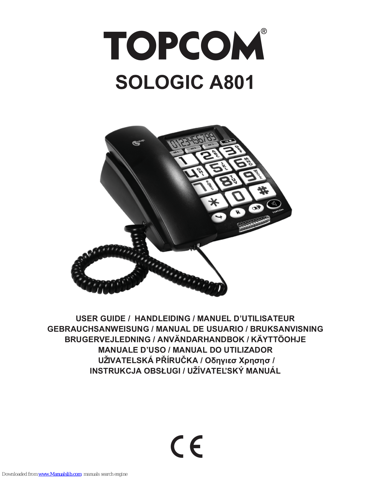 Topcom SOLOGIC A801 User Manual