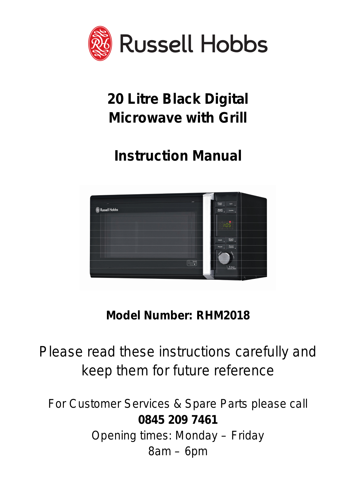 Russell Hobbs RHM2018 User Manual