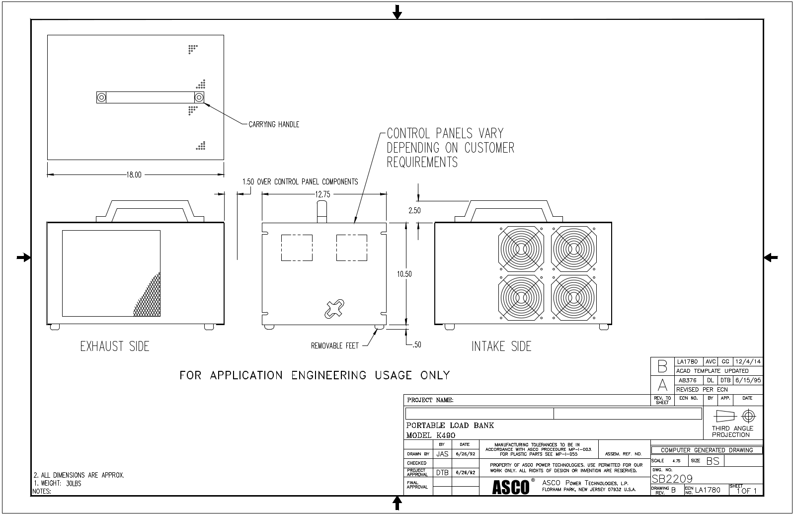 Emerson K490 Diagrams and Drawings