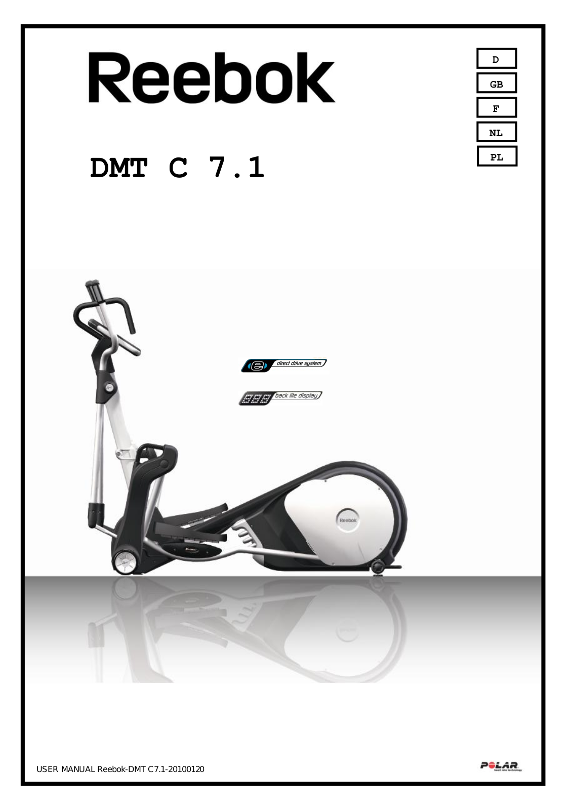 Reebok DMT C 7.1 User Manual