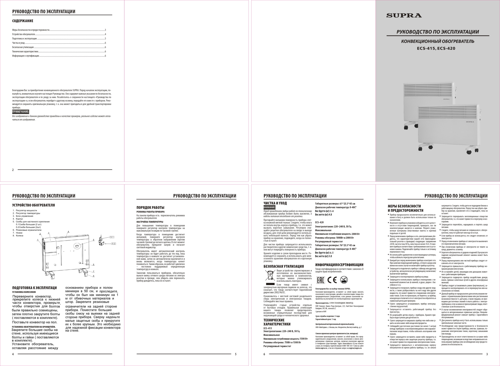 Supra ECS-415 User Manual