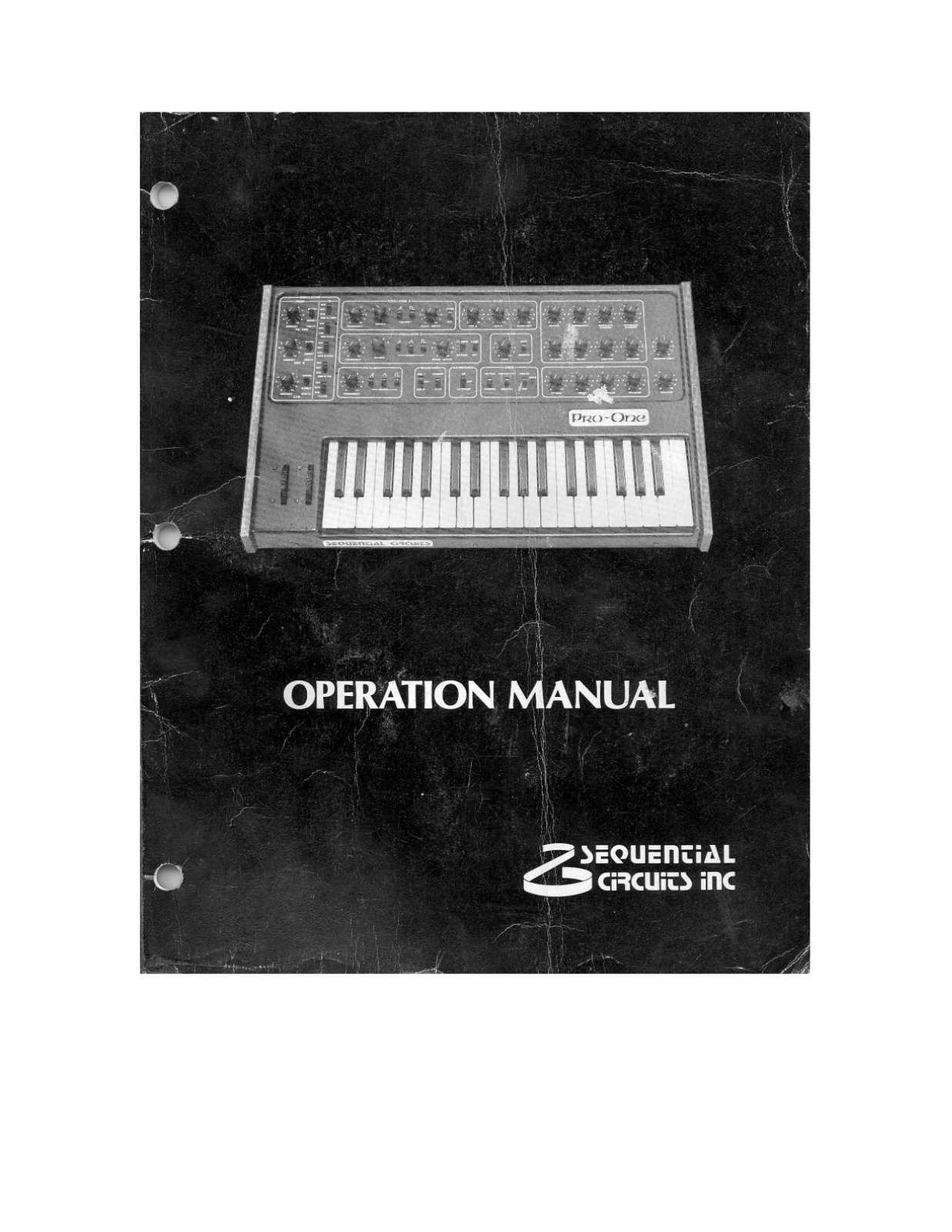 Sequential Circuits Pro-One Operation Manual