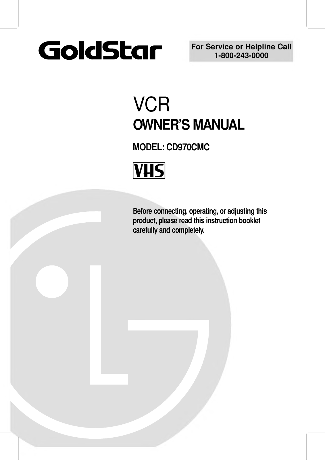 LG CD970CMC User Manual