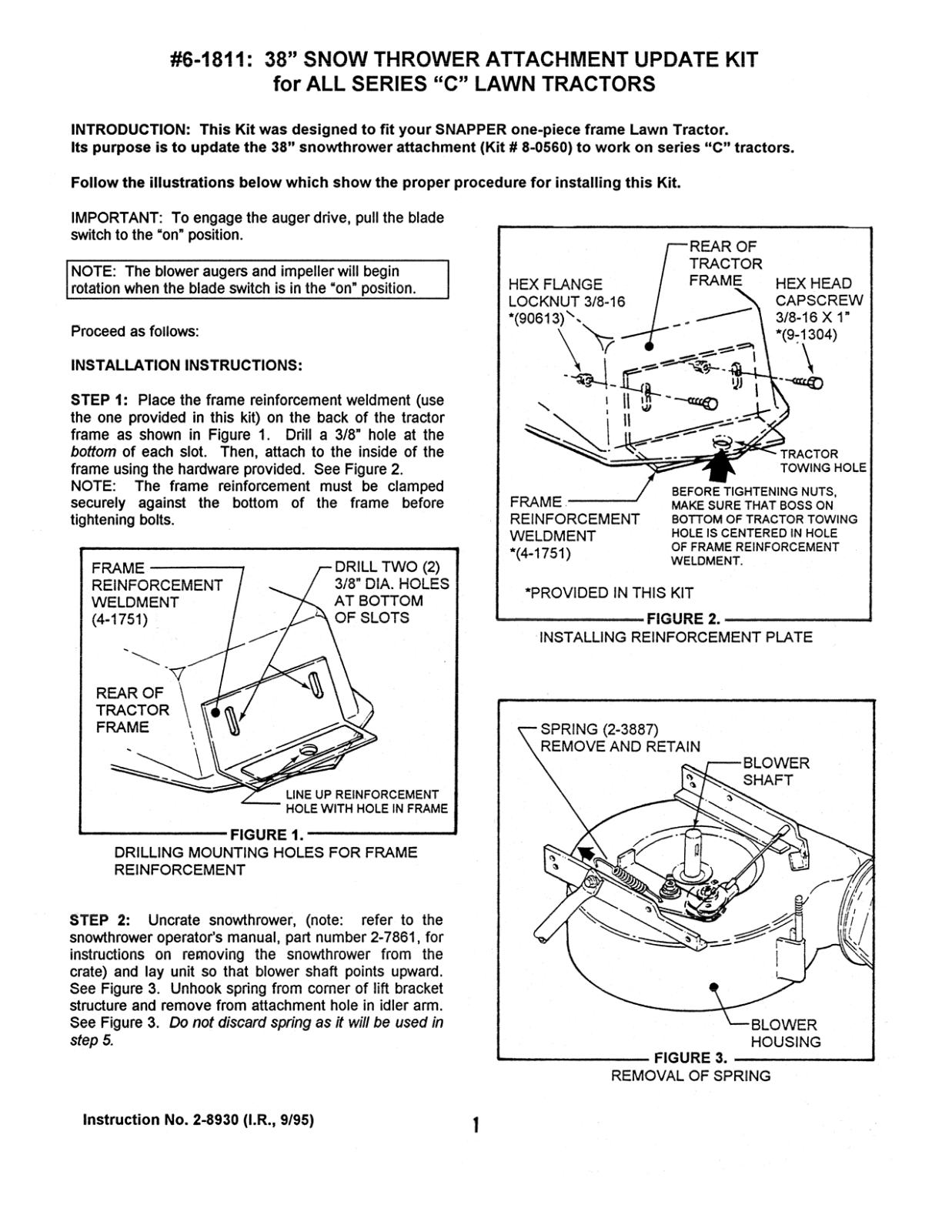 Snapper 6-1811 User Manual