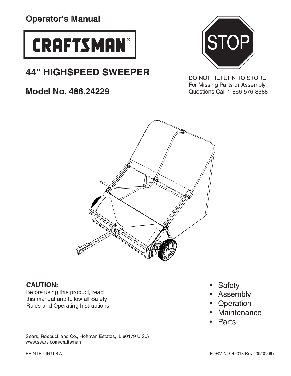 Craftsman 486.24229 User Manual