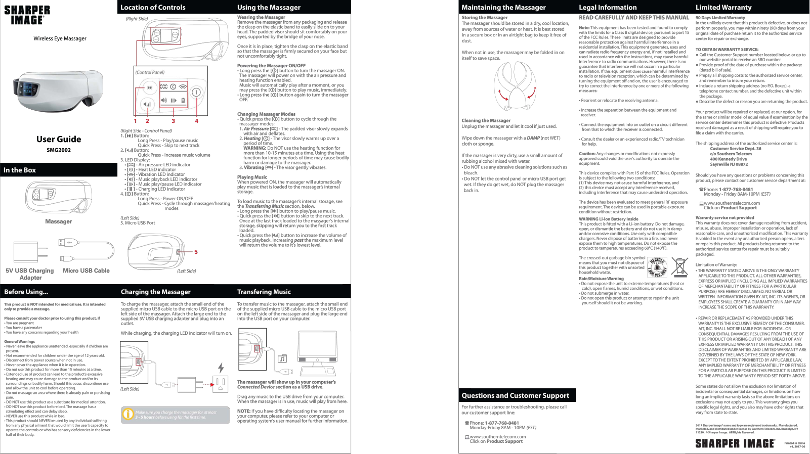 Sharper image SMG2002 User Manual