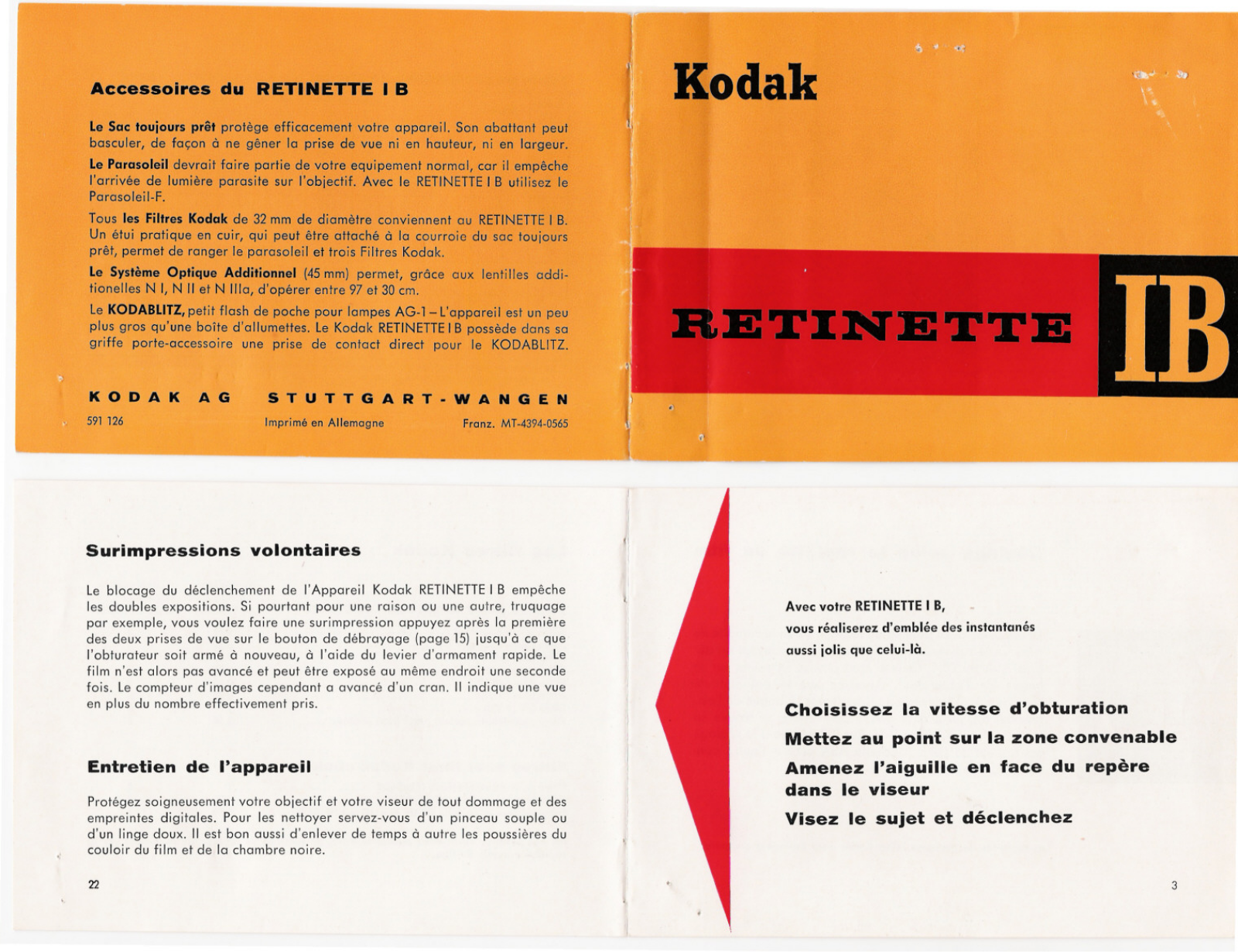 KODAK Retinette IB Instruction Manual - ManualMachine.com