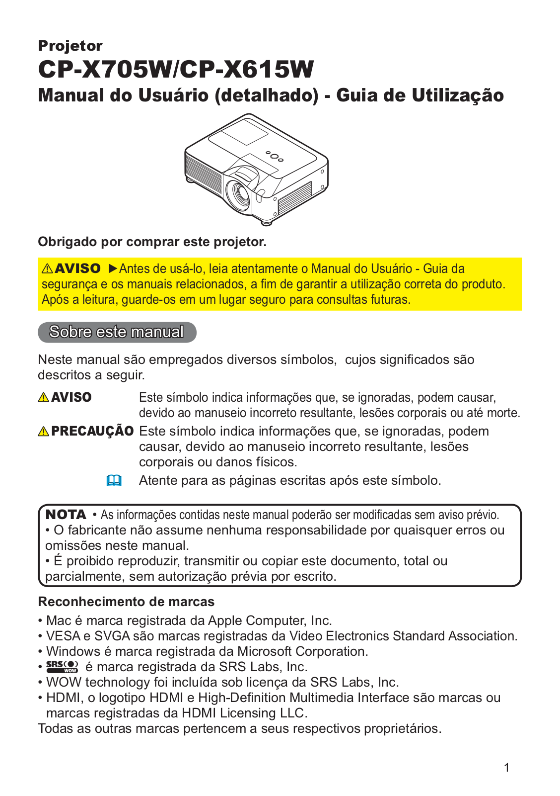 Hitachi CP-X615W User Manual