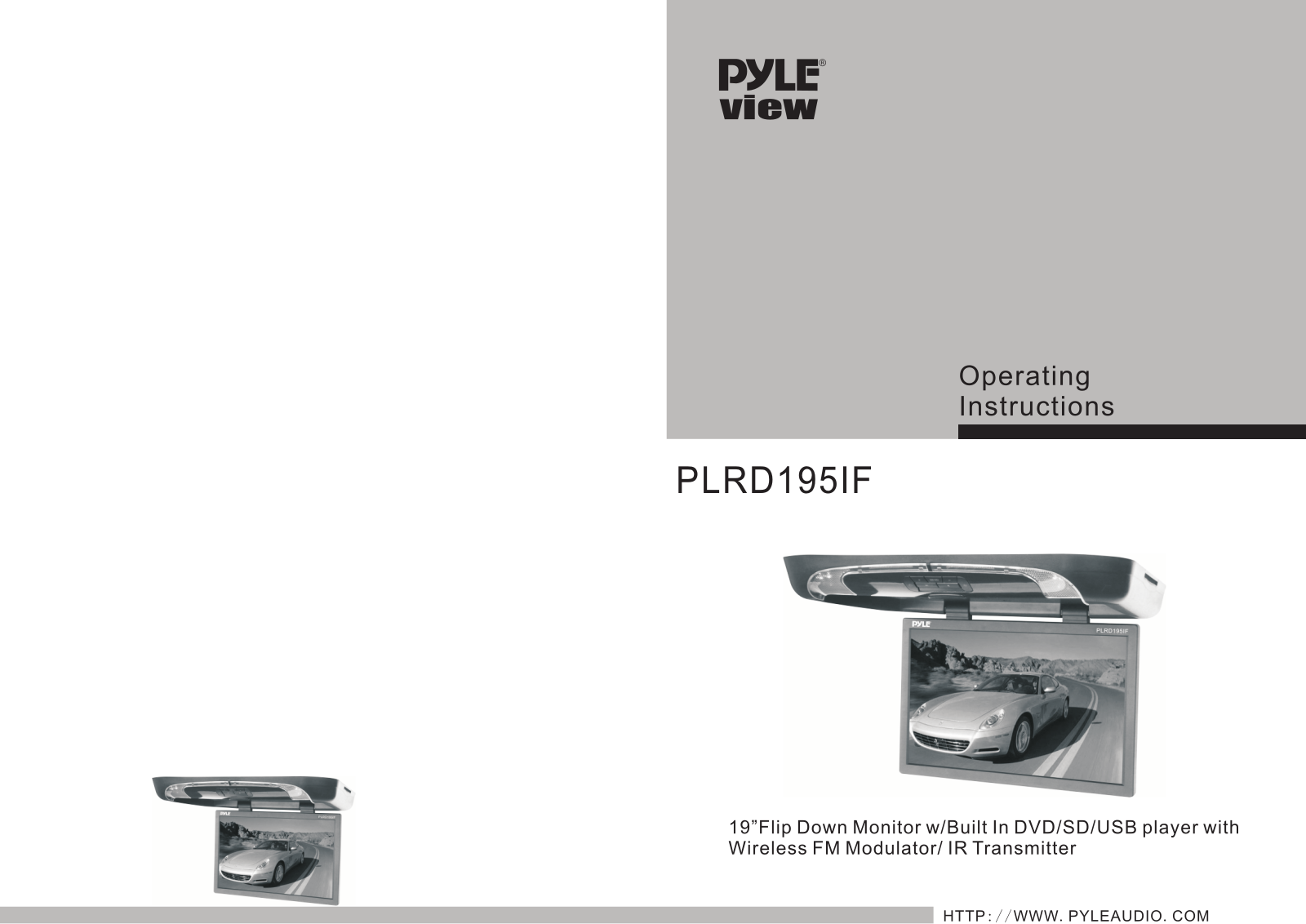 PYLE Audio PLRD195IF User Manual - ManualMachine.com