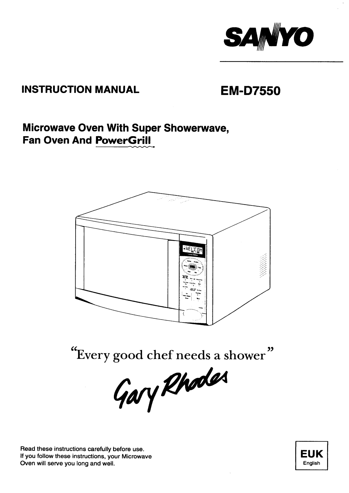 Sanyo EM-D7550 Instruction Manual