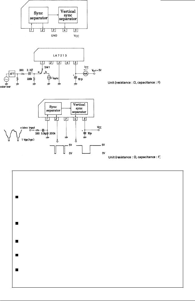 Sanyo LA7213 Specifications