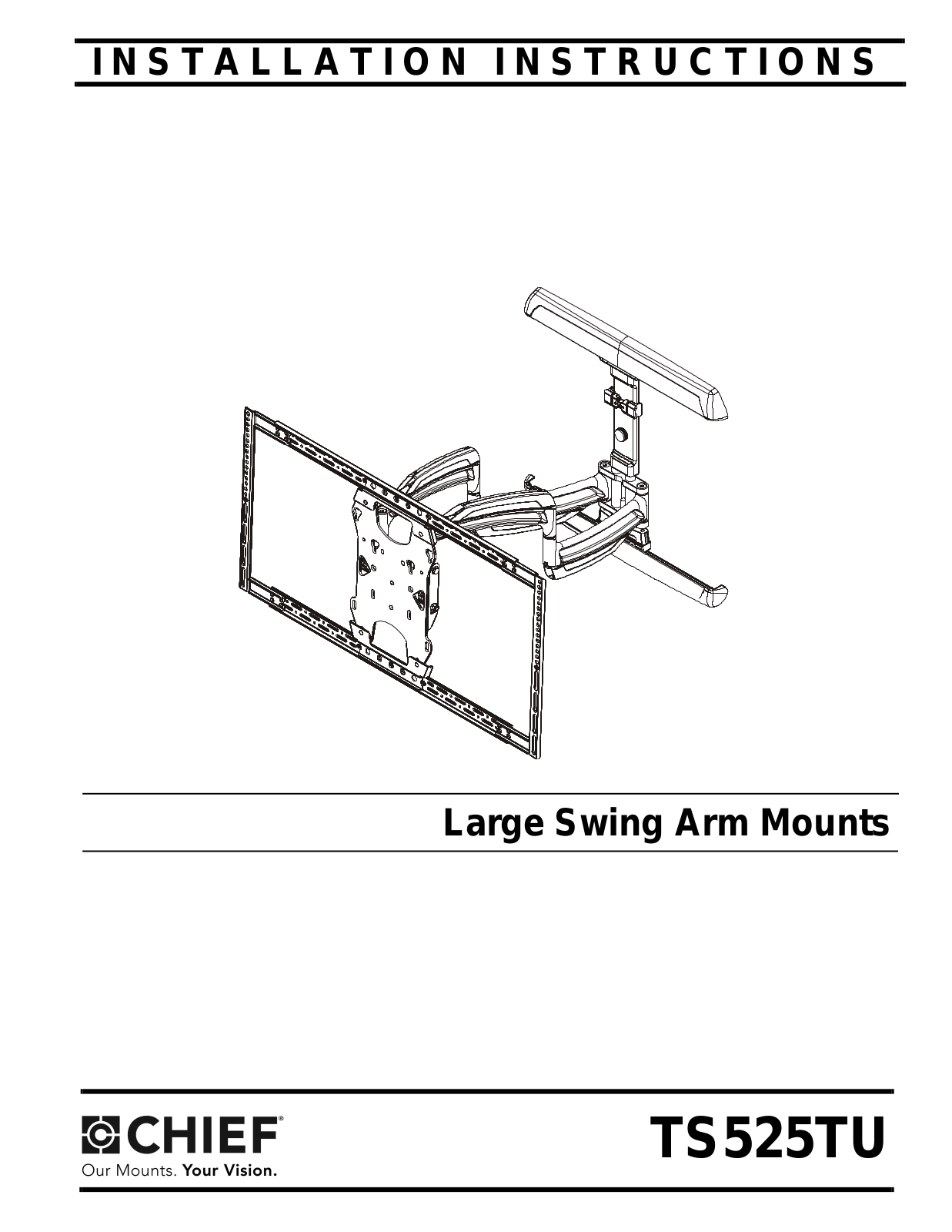 CHIEF TS525TU User Manual