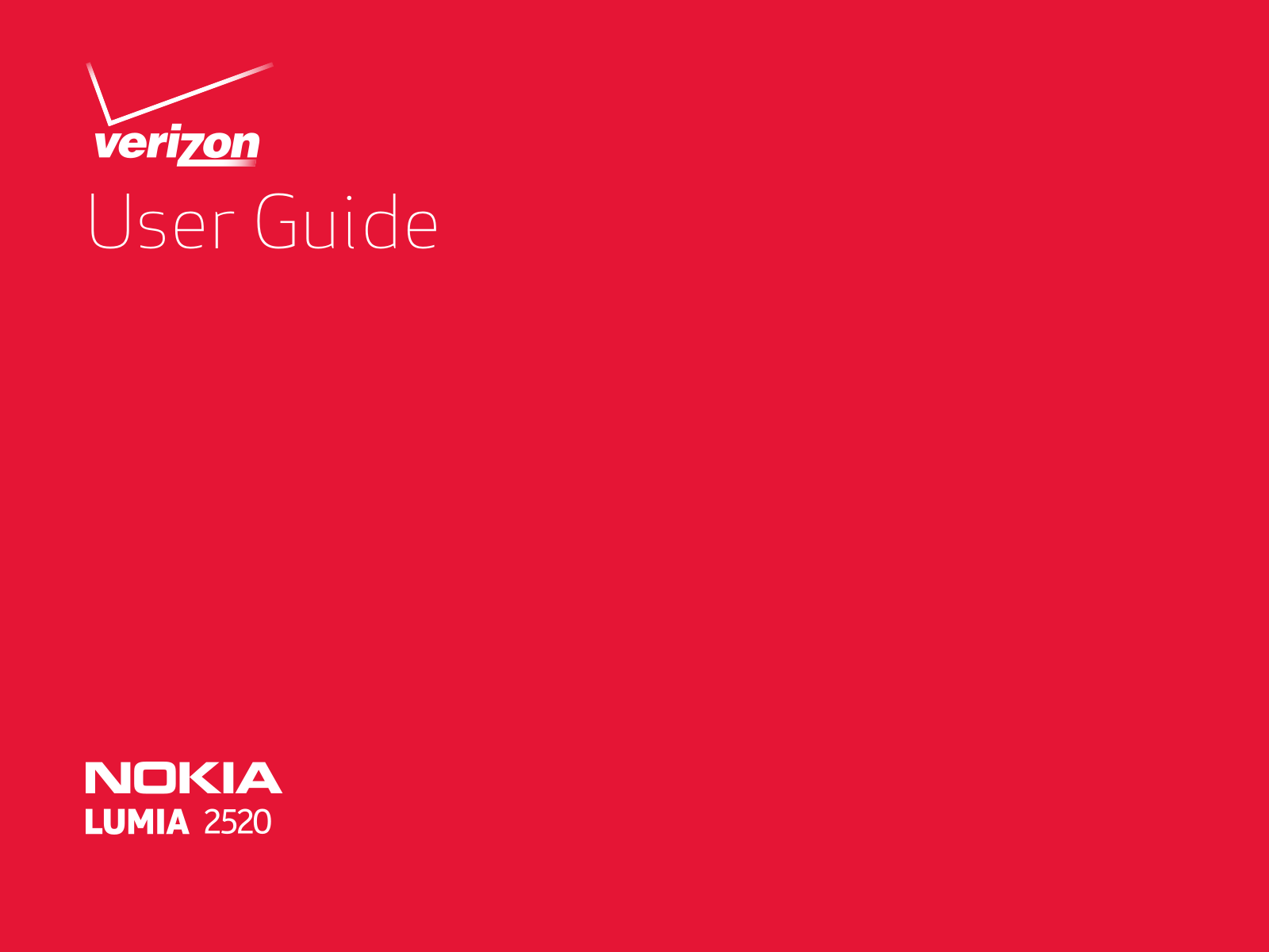 Nokia 2520 User Manual