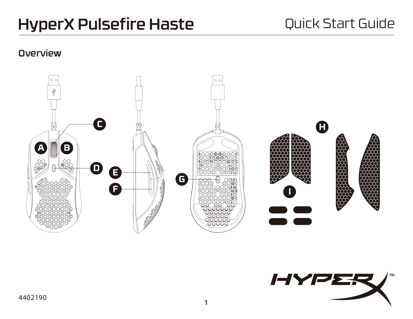 HyperX Pulsefire Haste Quick Start Guide