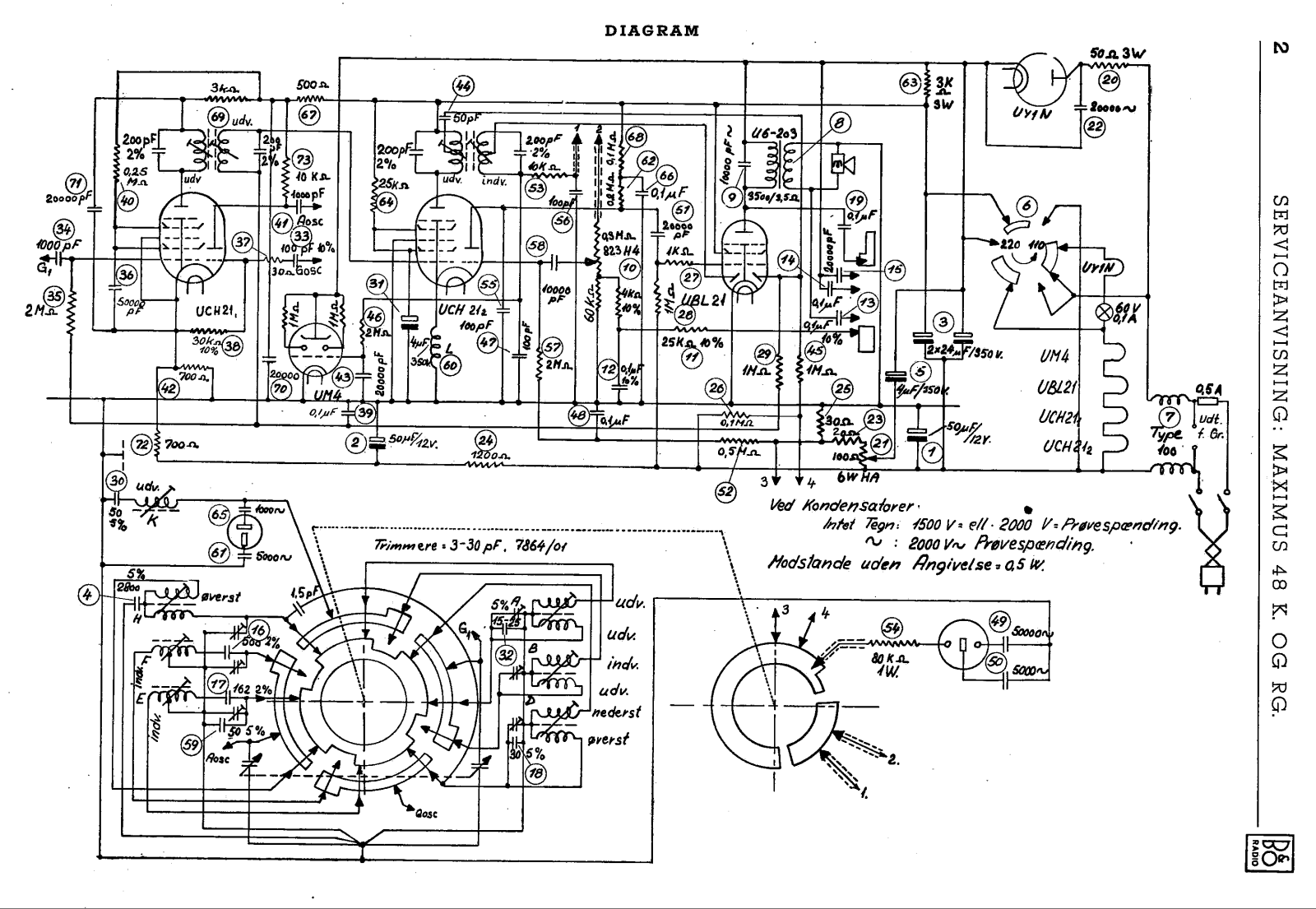 Bang Olufsen Maximus-48 Schematic