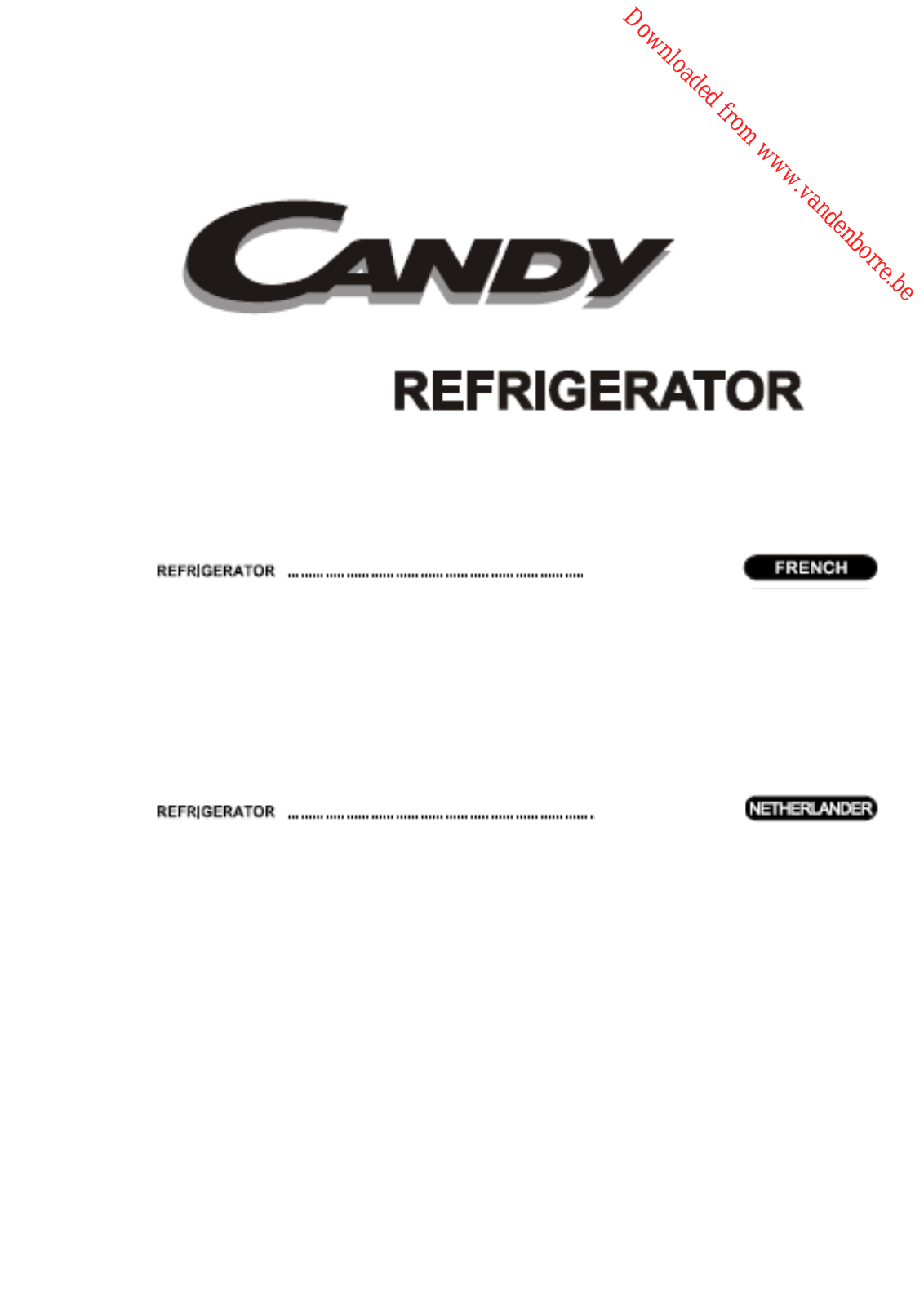 CANDY CCBS 6184 User Manual