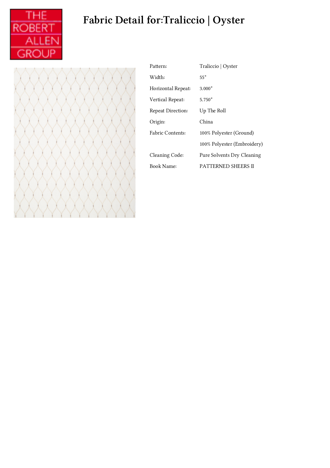 Robert Allen RALF1423 Specifications - ManualMachine.com